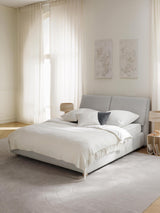 Pool Çift Kişilik Karyola Açık Gri