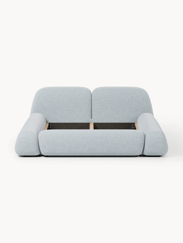 Prag Çift Kişilik Karyola Açık Mavi Bukle