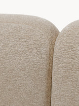 Prag Çift Kişilik Karyola Bej Dokuma Kadife