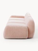 Prag Dörtlü Koltuk Açık Pembe Dokuma Kadife - modern tasarımlı, yumuşak dokulu koltuk.