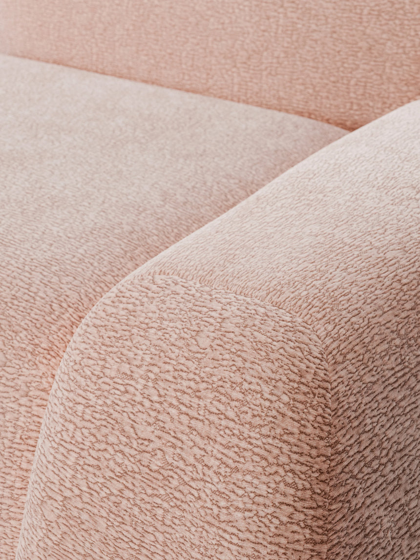 Prag Dörtlü Koltuk Açık Pembe Dokuma Kadife