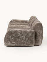 Prag Dörtlü Koltuk Boz Kahverengi Teddy