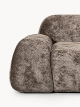 Prag Dörtlü Koltuk Boz Kahverengi Teddy