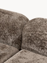 Prag Dörtlü Koltuk Boz Kahverengi Teddy