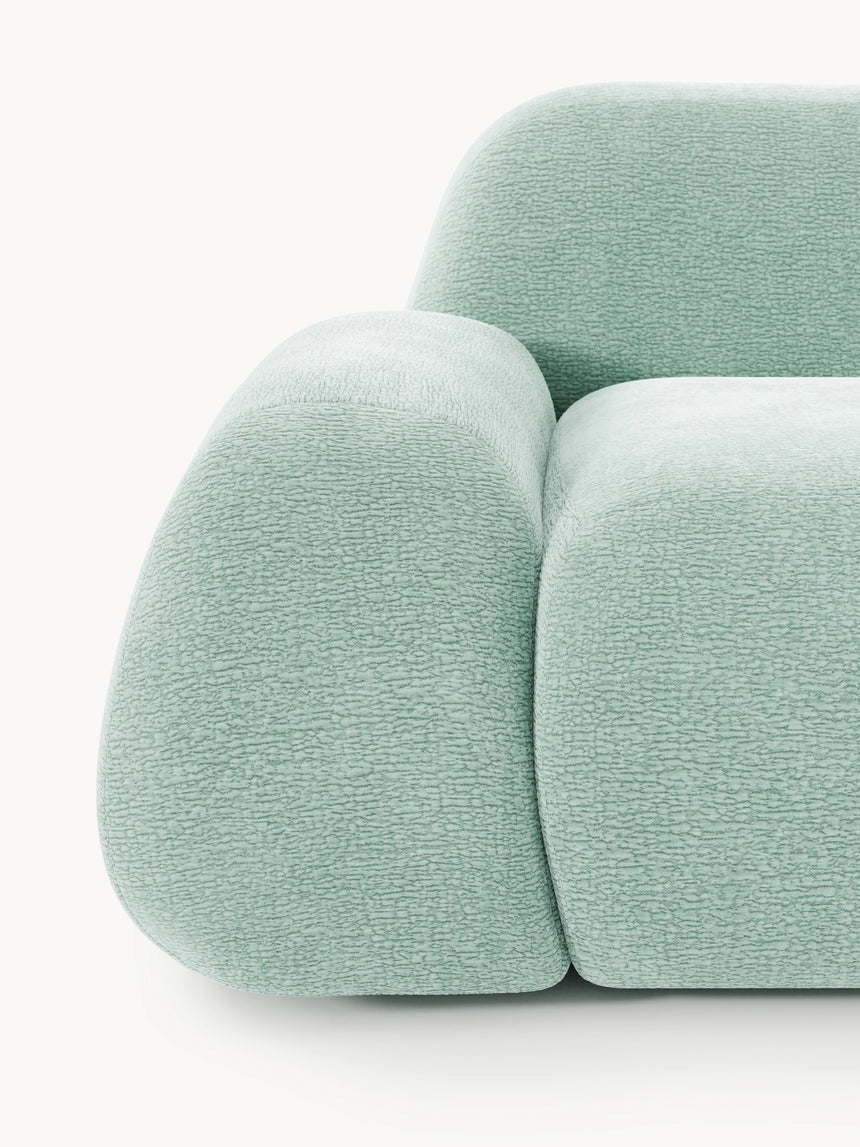 Prag Dörtlü Koltuk Mint Yeşili Dokuma Kadife