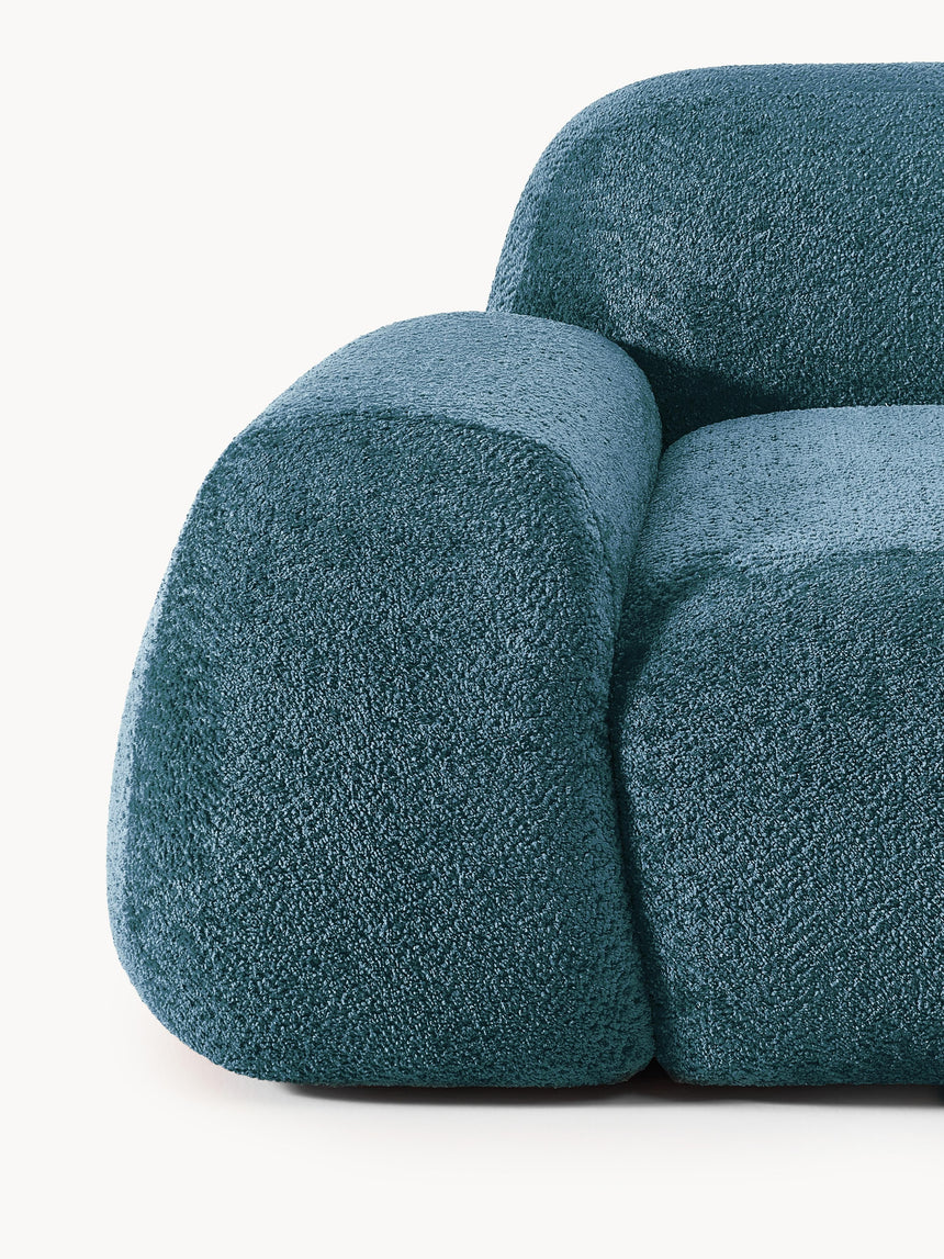 Prag Dörtlü Koltuk Petrol Mavisi Teddy