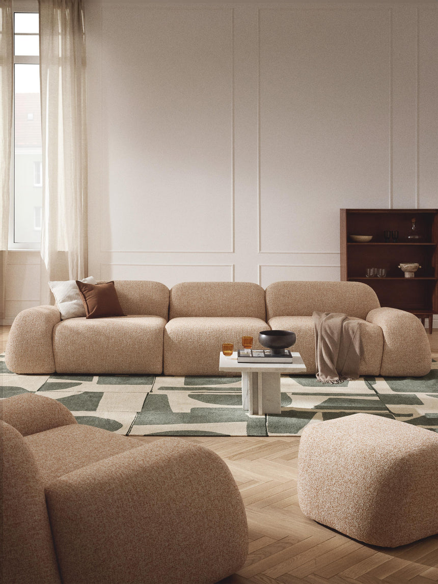 Prag Dörtlü Koltuk Portakal Bukle