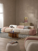 Prag Dörtlü Koltuk Renkli Teddy Bukle