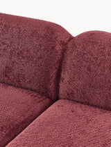 Prag Dörtlü Koltuk Şarap Kırmızısı Teddy