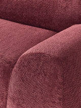 Prag Dörtlü Koltuk Şarap Kırmızısı Teddy