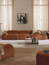 Prag Dörtlü Koltuk Terakota Teddy