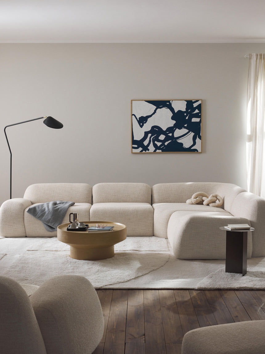 Prag Köşe Koltuk Açık Bej Bukle