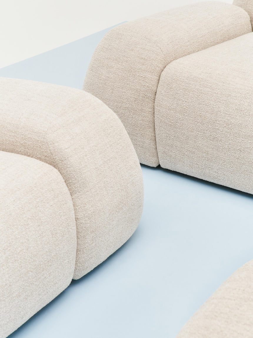 Prag Köşe Koltuk Açık Bej Bukle