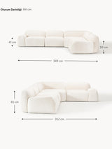 Prag Köşe Koltuk Kırık Beyaz Teddy