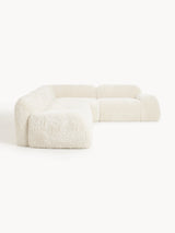 Prag Köşe Koltuk Krem Beyaz Cozy Tüylü