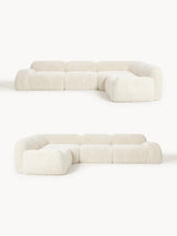 Prag Köşe Koltuk Krem Beyaz Cozy Tüylü