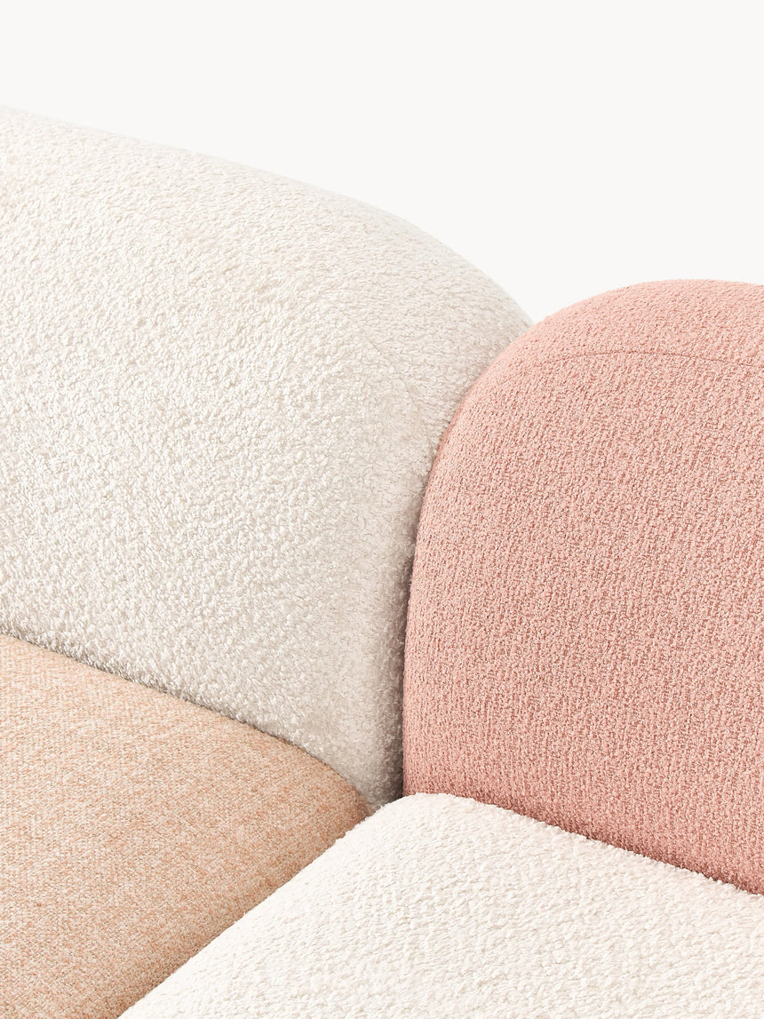 Prag Köşe Koltuk Renkli Teddy Bukle