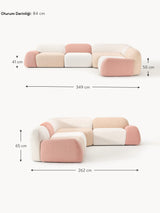 Prag Köşe Koltuk Renkli Teddy Bukle