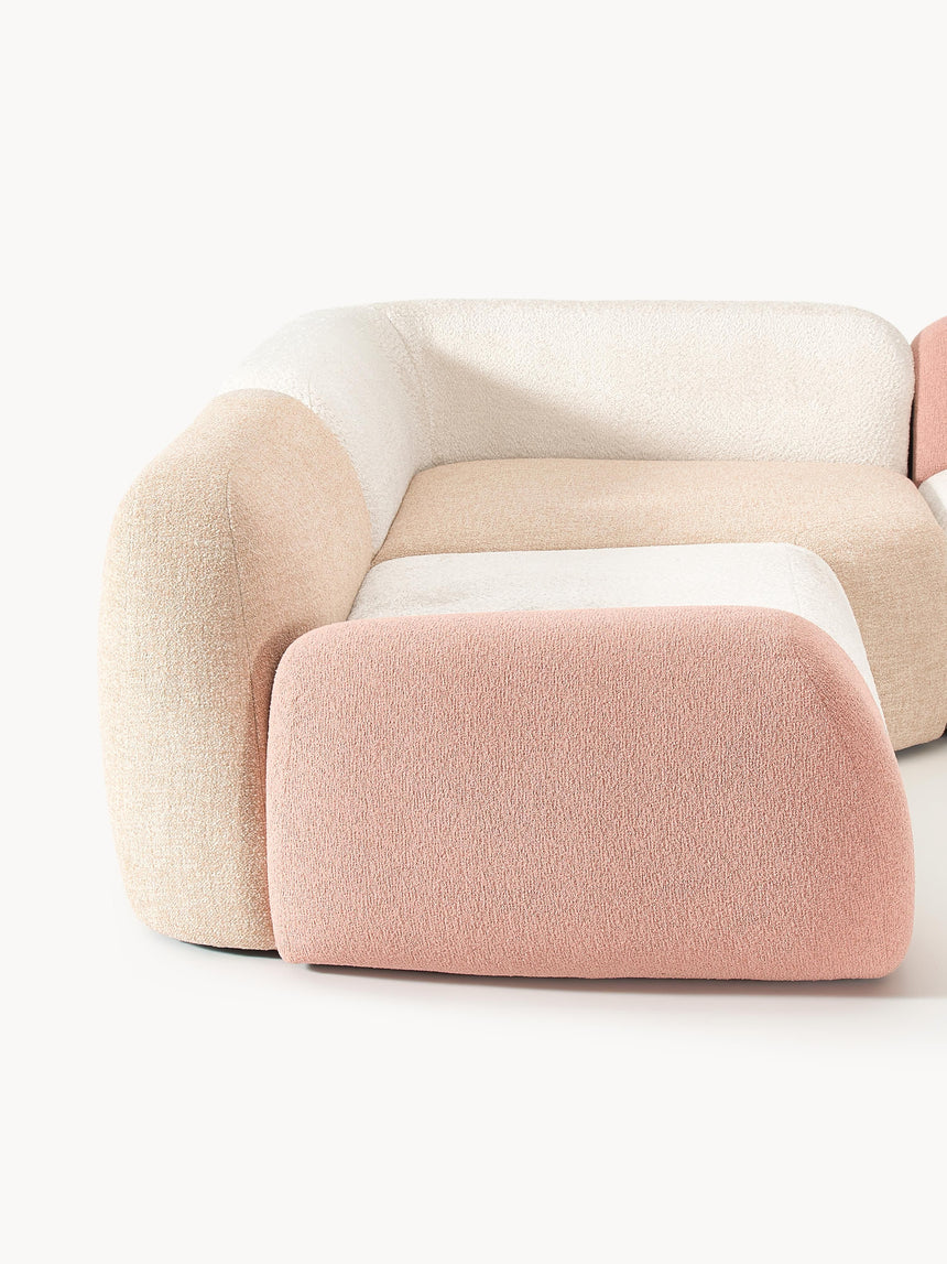 Prag Köşe Koltuk Renkli Teddy Bukle