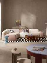 Prag Köşe Koltuk Renkli Teddy Bukle