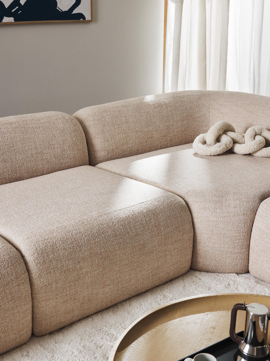 Prag Köşe Koltuk Şeftali Bukle