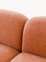 Prag Köşe Koltuk Terakota Dokuma Kadife