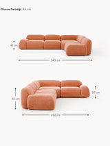 Prag Köşe Koltuk Terakota Dokuma Kadife