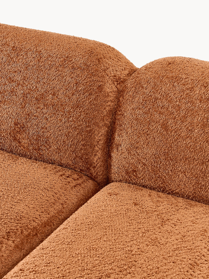 Prag Köşe Koltuk Terakota Teddy