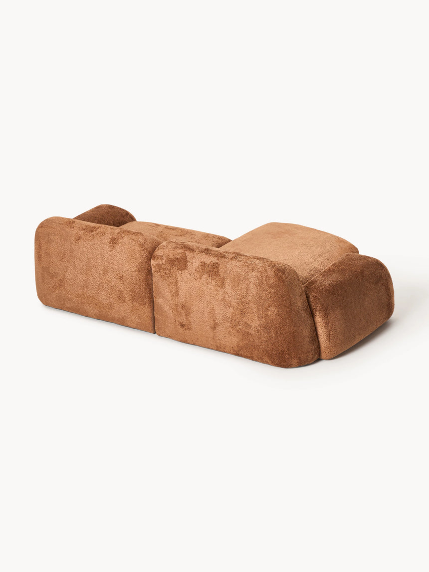 Prag Köşe Koltuk Terakota Teddy