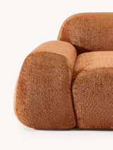 Prag Large Köşe Koltuk Terakota Teddy