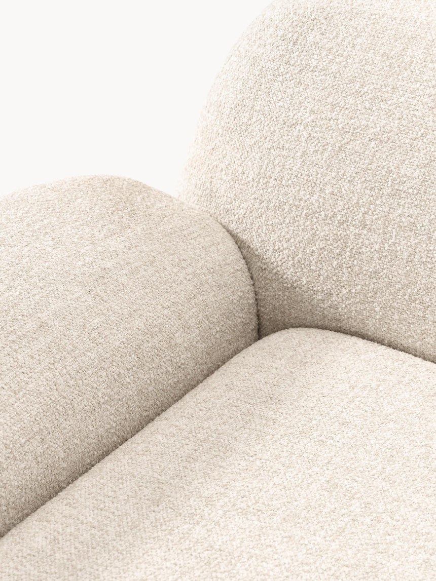 Prag Tekli Koltuk Açık Bej Bukle