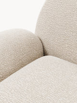 Prag Tekli Koltuk Açık Bej Dokuma Kadife