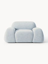 Prag Tekli Koltuk Açık Mavi Bukle