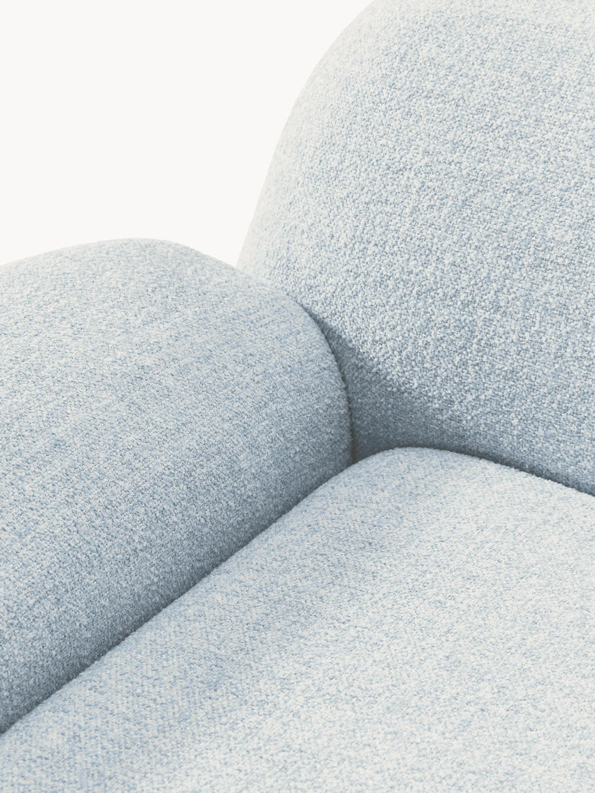 Prag Tekli Koltuk Açık Mavi Bukle