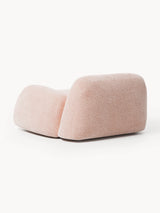 Prag Tekli Koltuk Açık Pembe Dokuma Kadife