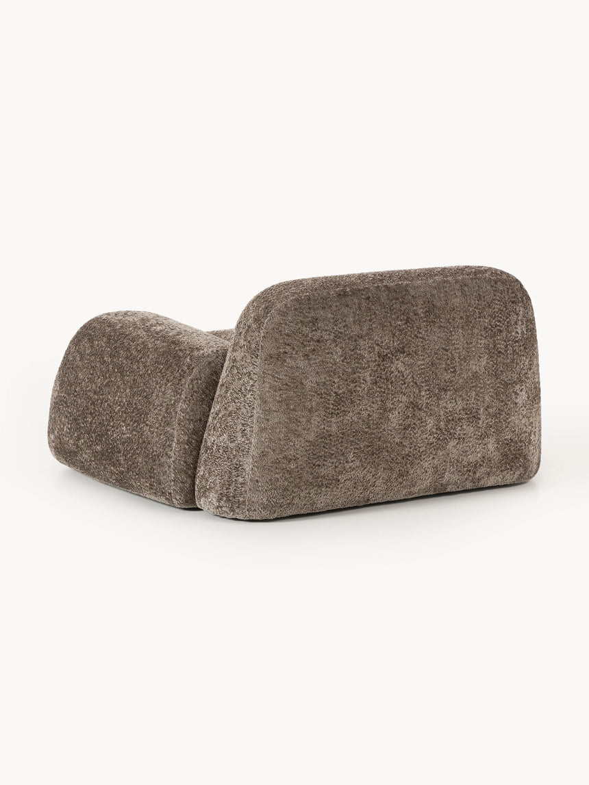 Prag Tekli Koltuk Boz Kahverengi Teddy