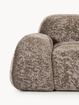 Prag Tekli Koltuk Boz Kahverengi Teddy