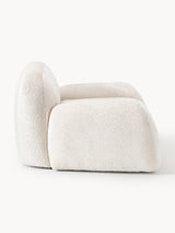 Prag Tekli Koltuk Kırık Beyaz Teddy