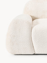 Prag Tekli Koltuk Kırık Beyaz Teddy