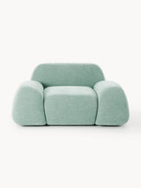 Prag Tekli Koltuk Mint Yeşili Dokuma Kadife