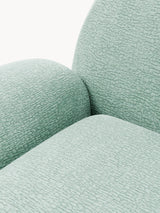 Prag Tekli Koltuk Mint Yeşili Dokuma Kadife