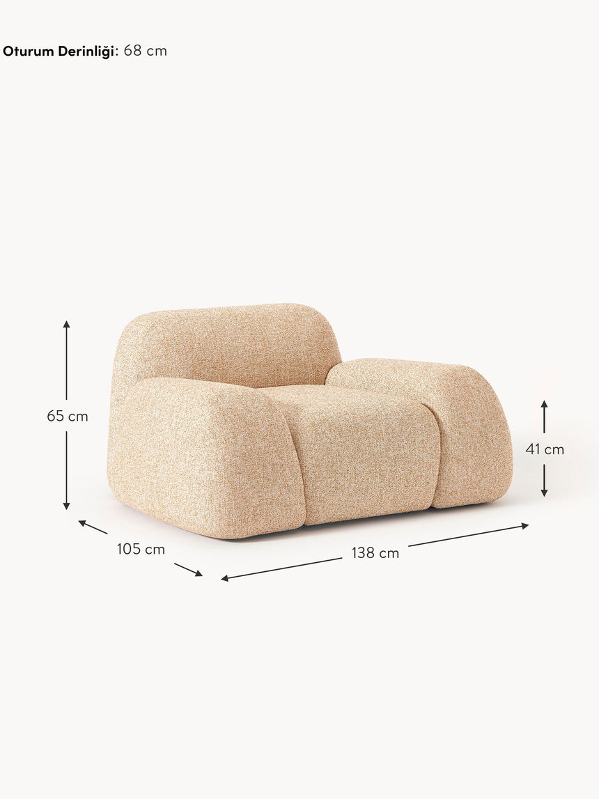 Prag Tekli Koltuk Portakal Bukle