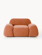 Prag Tekli Koltuk Terakota Dokuma Kadife