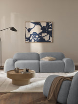 Prag Üçlü Koltuk Açık Mavi Bukle