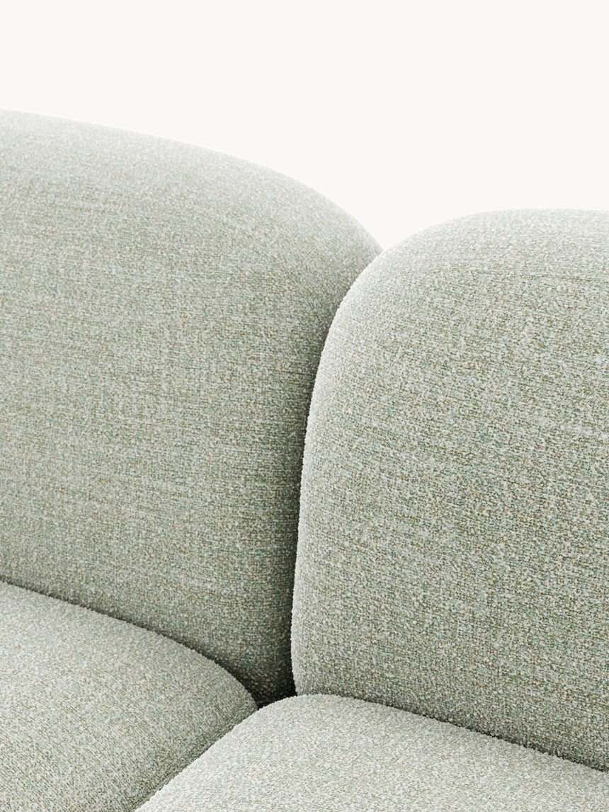 Prag Üçlü Koltuk Adaçayı Yeşili Bukle