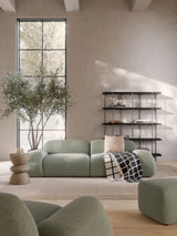 Prag Üçlü Koltuk Adaçayı Yeşili Bukle