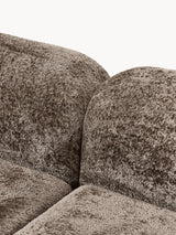 Prag Üçlü Koltuk Boz Kahverengi Teddy