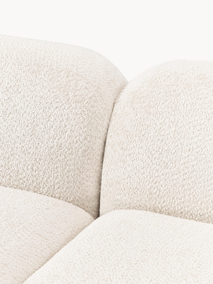 Prag Üçlü Koltuk Kırık Beyaz Teddy