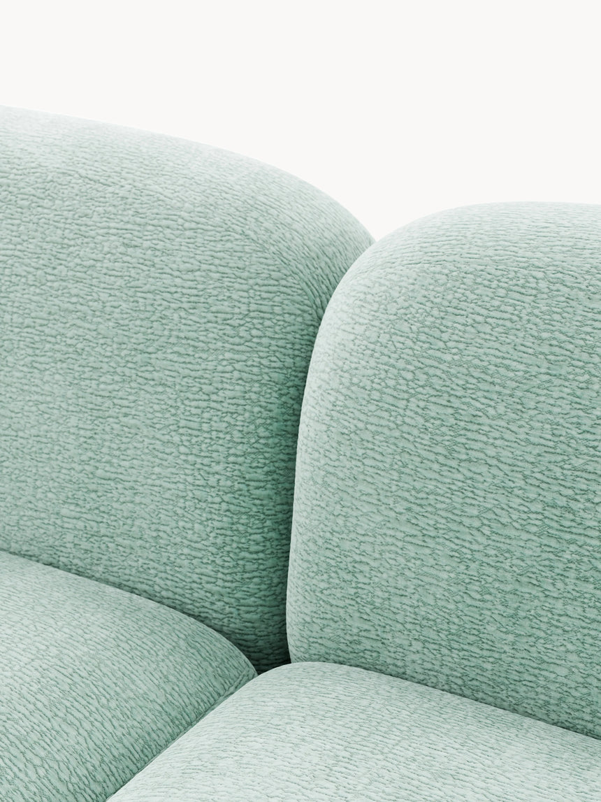 Prag Üçlü Koltuk Mint Yeşili Dokuma Kadife