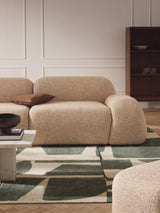 Prag Üçlü Koltuk Portakal Bukle